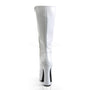 5" Heel Lace-Up White Knee High Boots*