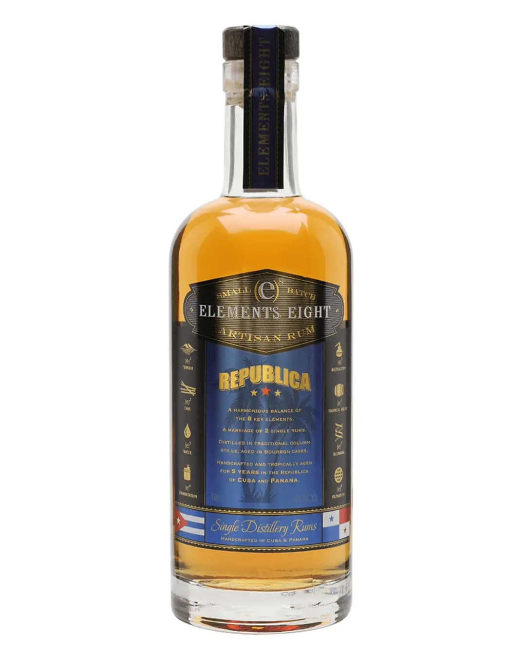 Elements Eight Republica Rum, 70 cl