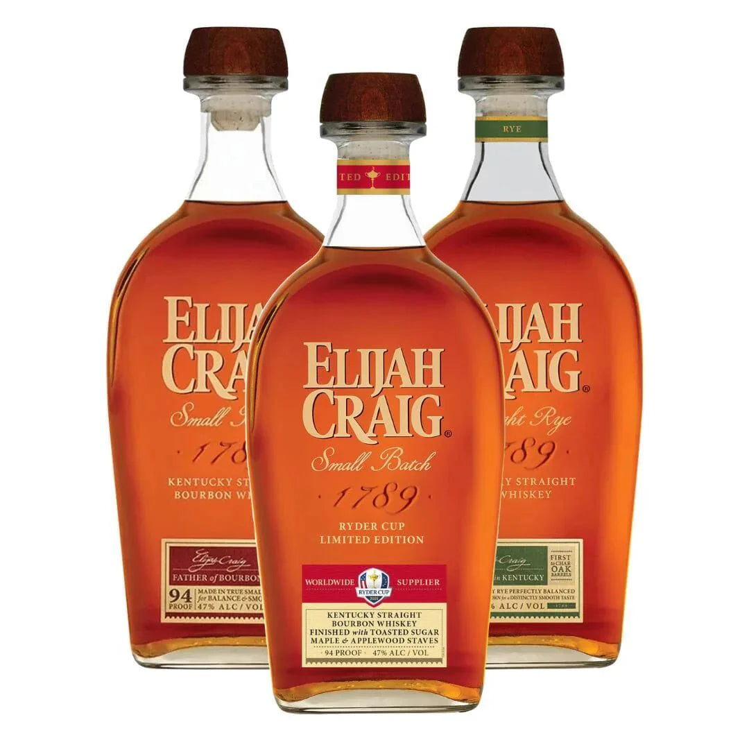 Elijah Craig Ryder Cup Combo Pack (3x750mL)