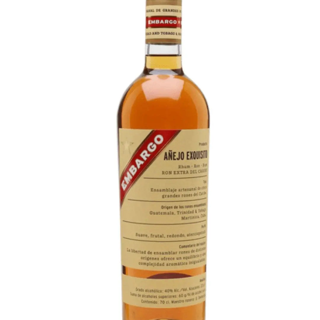Embargo Añejo Exquisito Rum, 70 cl