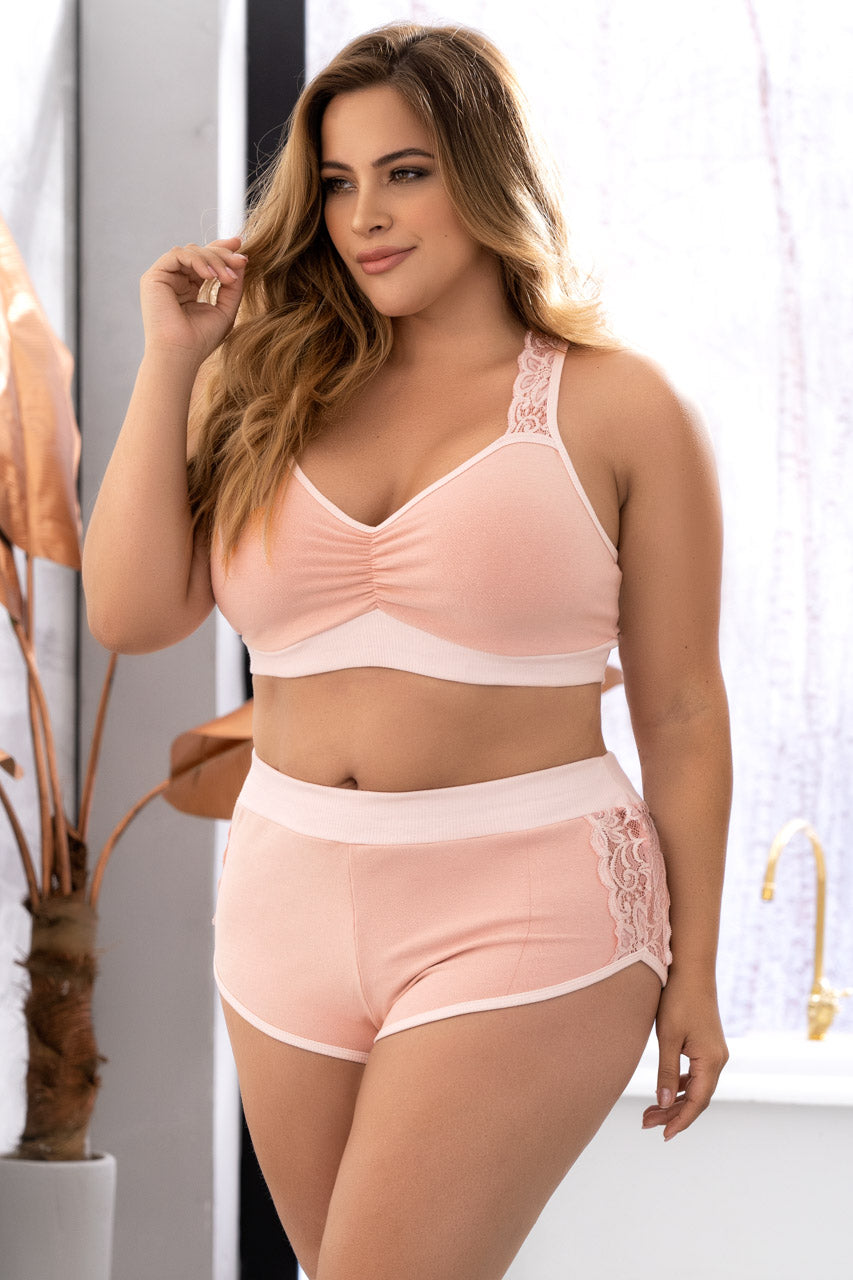 Plus Size Lounge Around Pajama Set