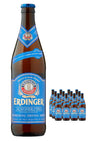 Erdinger Alkoholfrei Alcohol Free Wheat Beer Glass Botlle Multipack, 12 x 500 ml