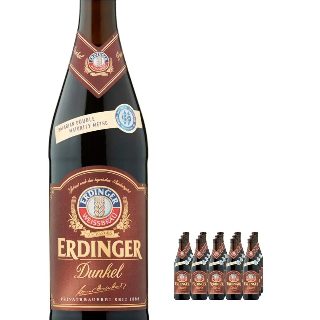 Erdinger Dunkel Dark German Beer, 12 x 500 ml