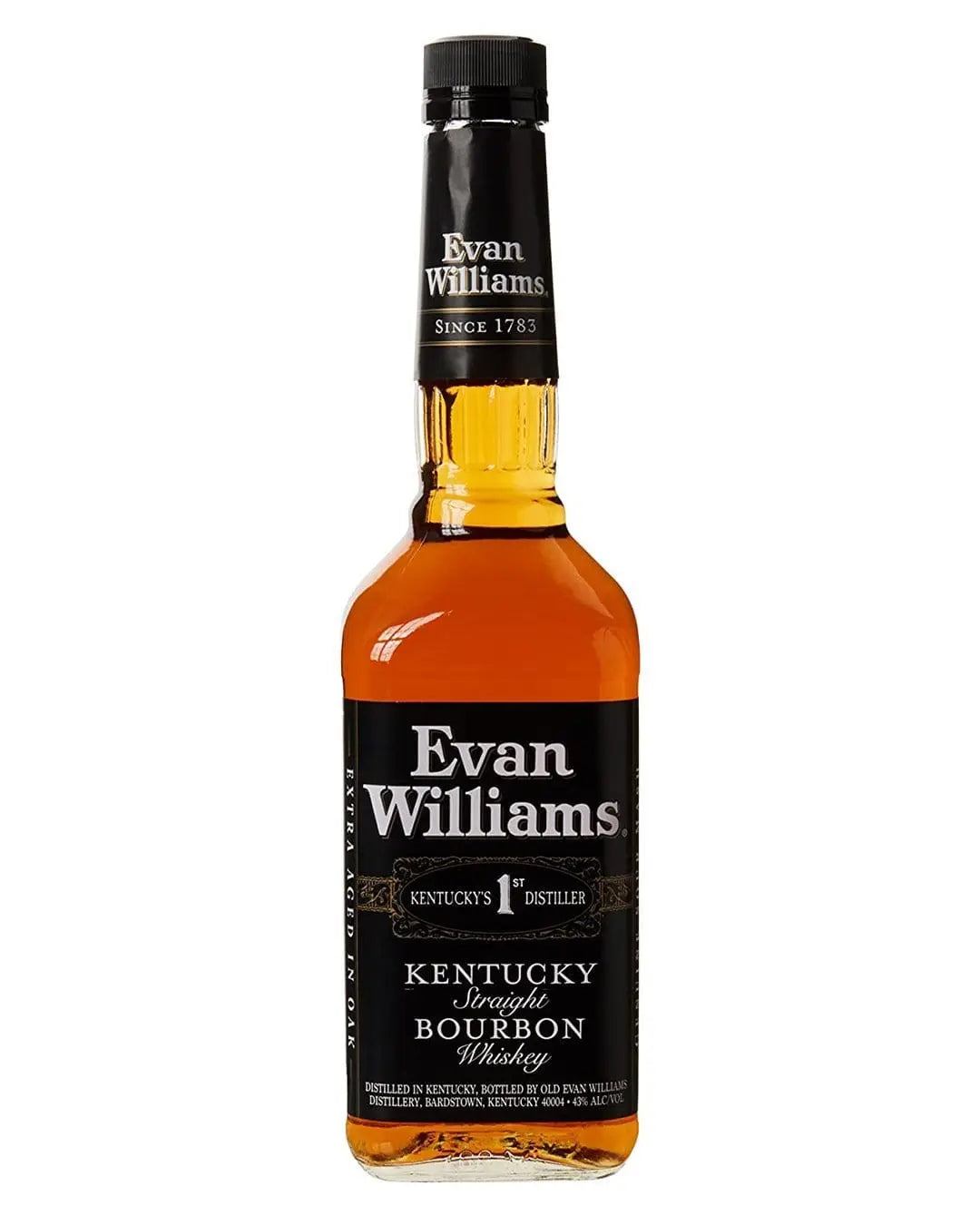 Evan Williams Kentucky Black Label Straight Bourbon Whiskey, 70 cl