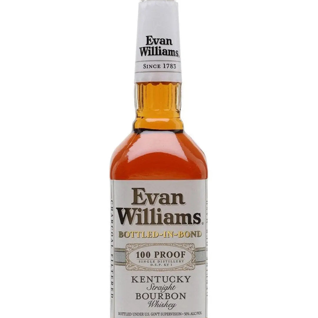 Evan Williams Kentucky White Label Straight Bourbon Whiskey, 70 cl