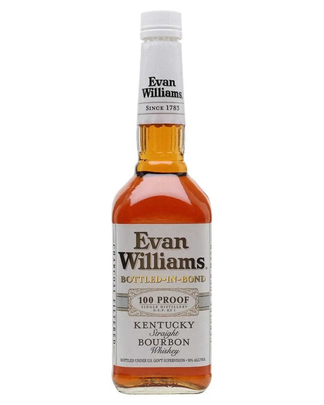 Evan Williams Kentucky White Label Straight Bourbon Whiskey, 70 cl