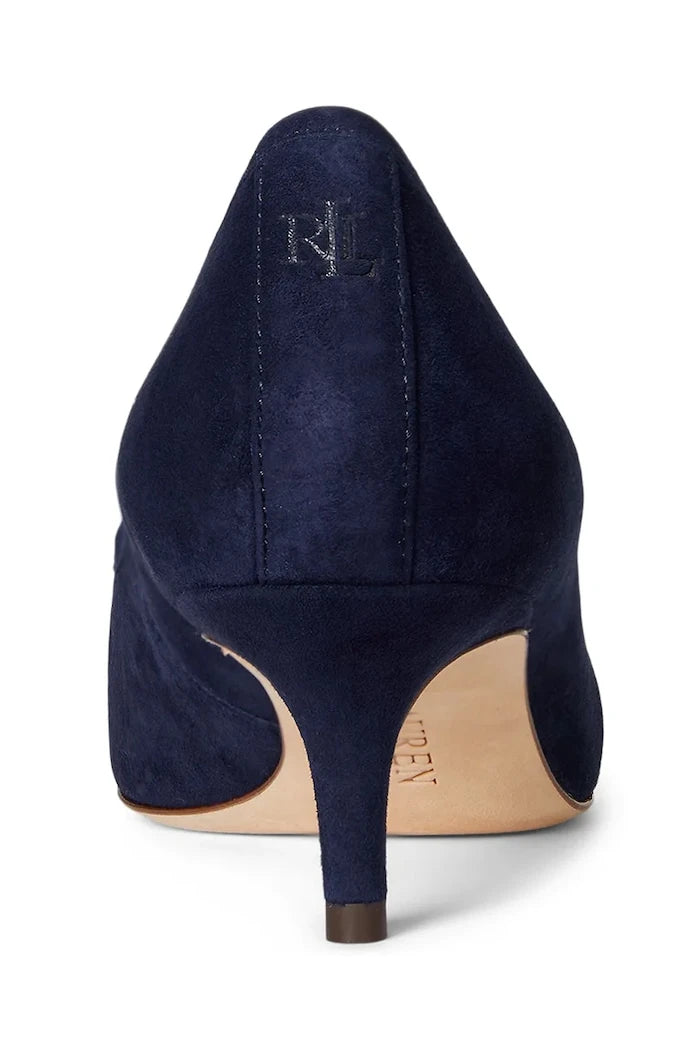 Велурени обувки с тънък ток Lauren Ralph Lauren Adrienne Klt