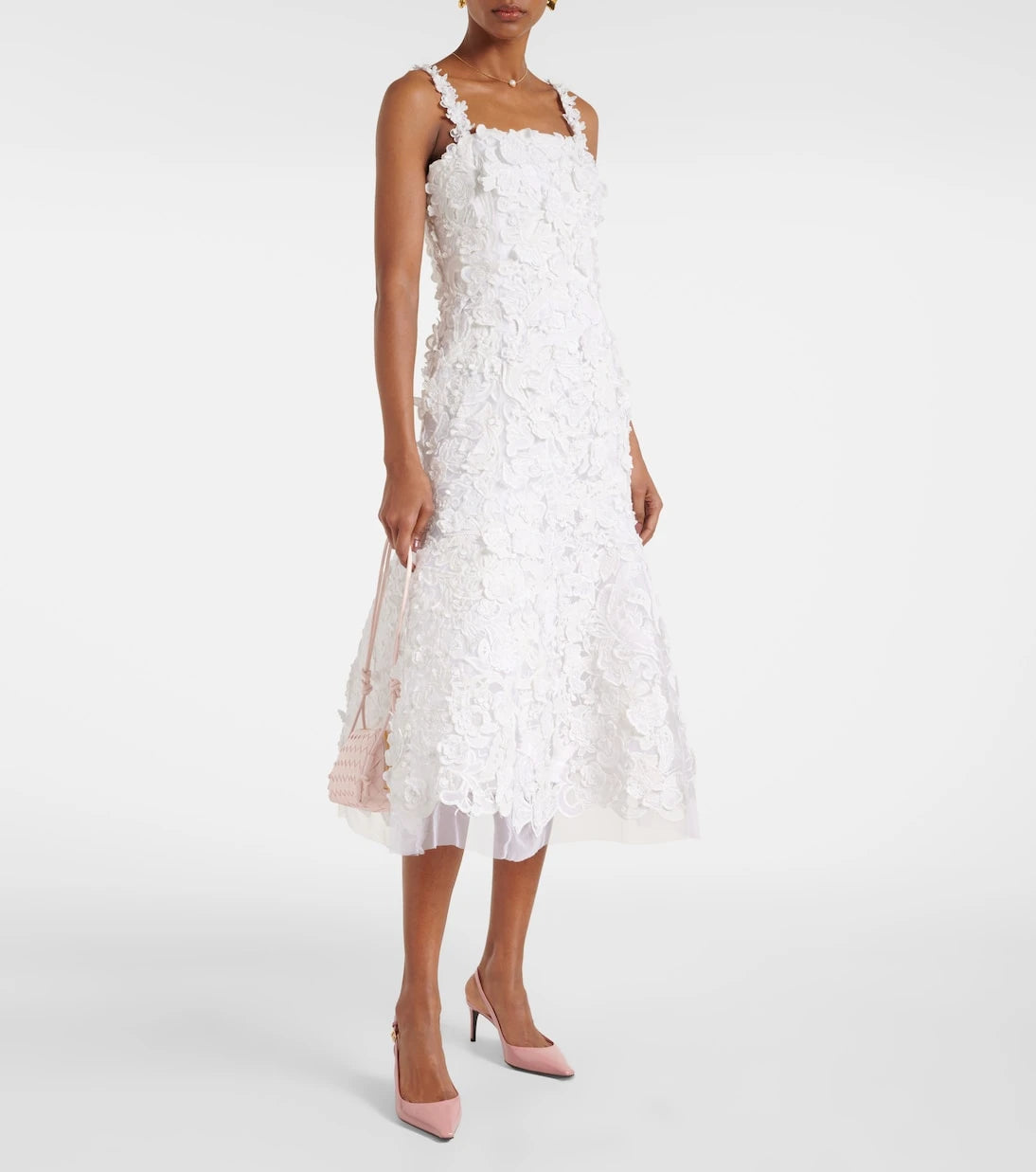 Carolina Herrera - Guipure lace midi dress