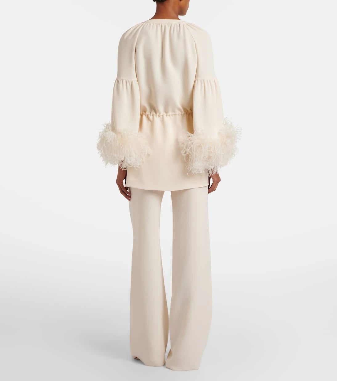 Valentino - Cady Couture wide-leg pants