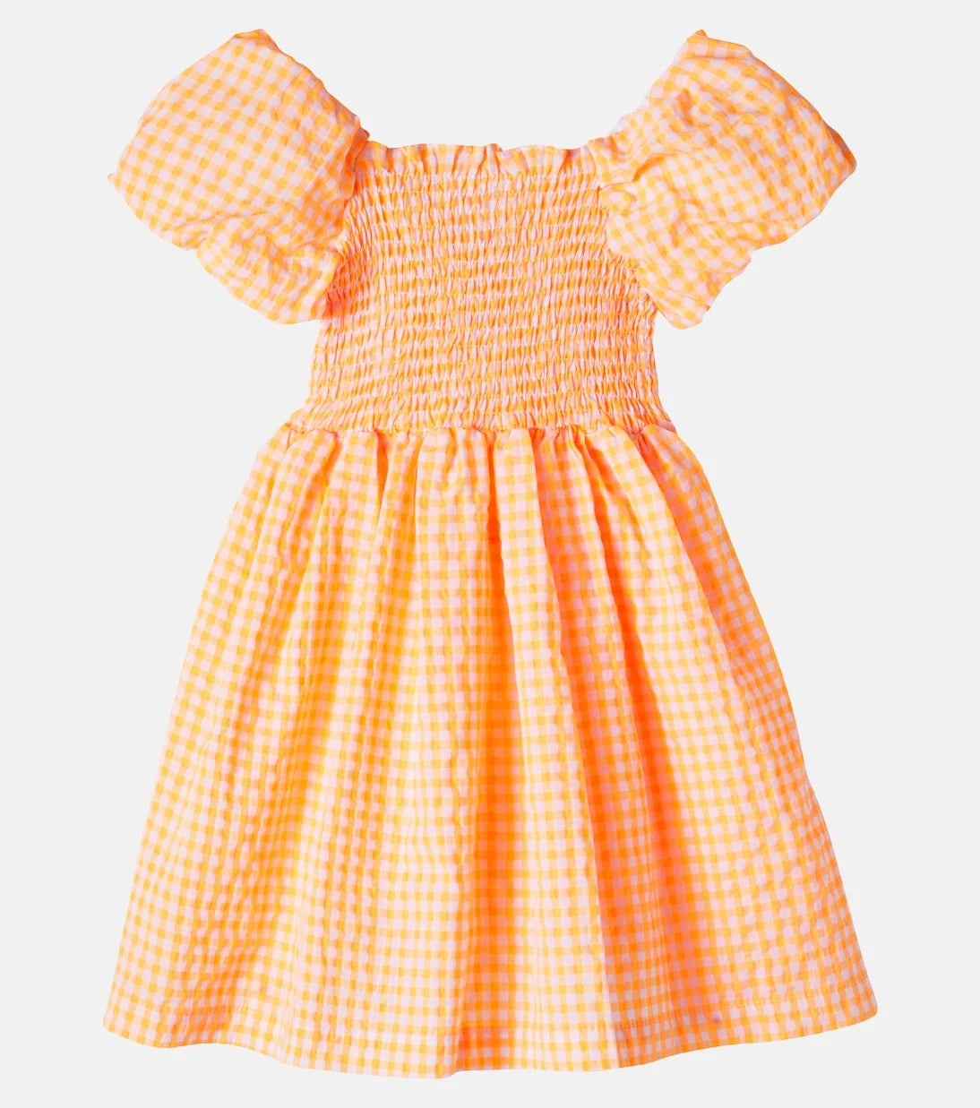 Molo - Cherisla gingham cotton-blend seersucker dress