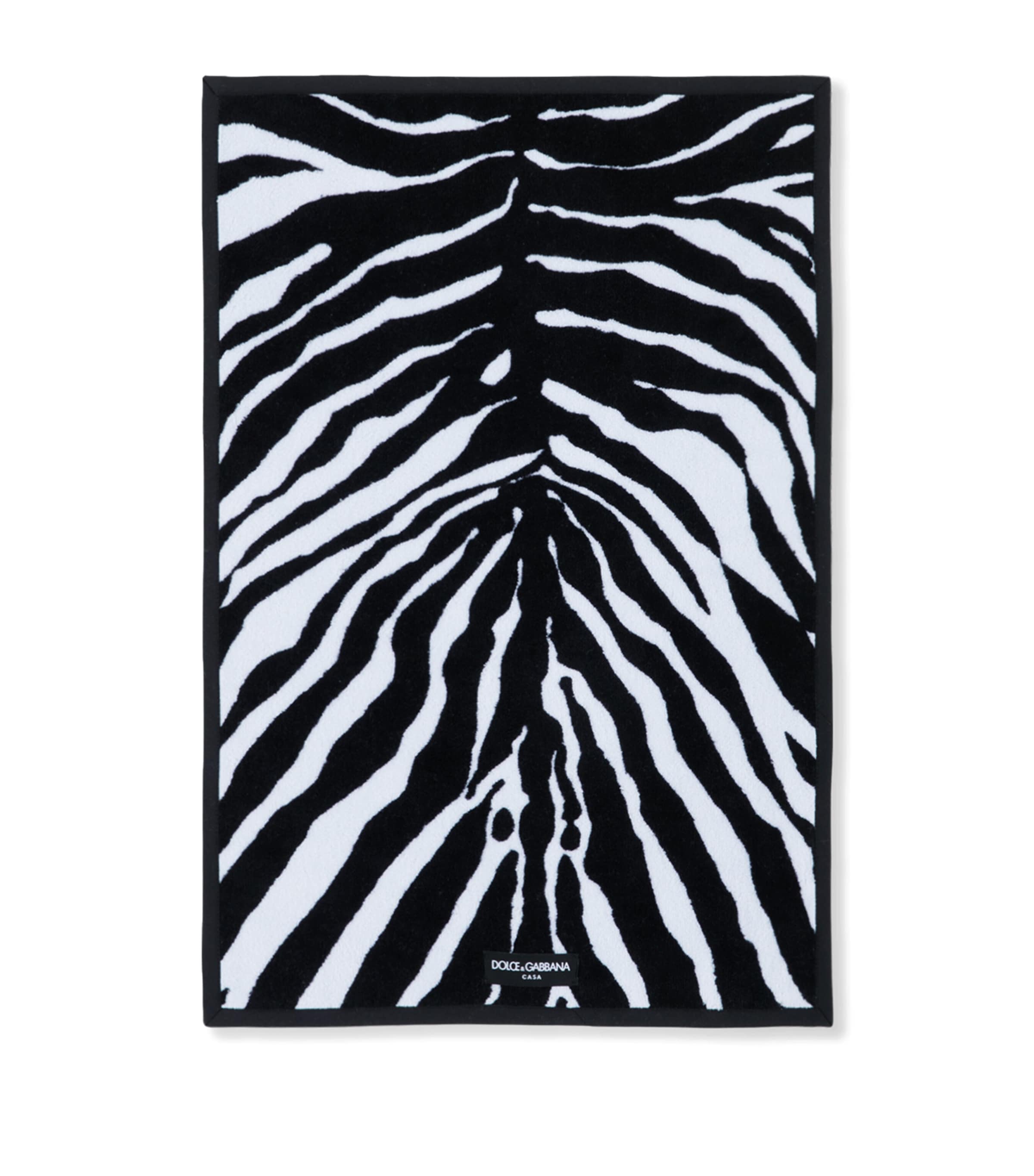 Dolce & Gabbana Casa Cotton Zebra Print Guest Towel (40cm x 60cm)