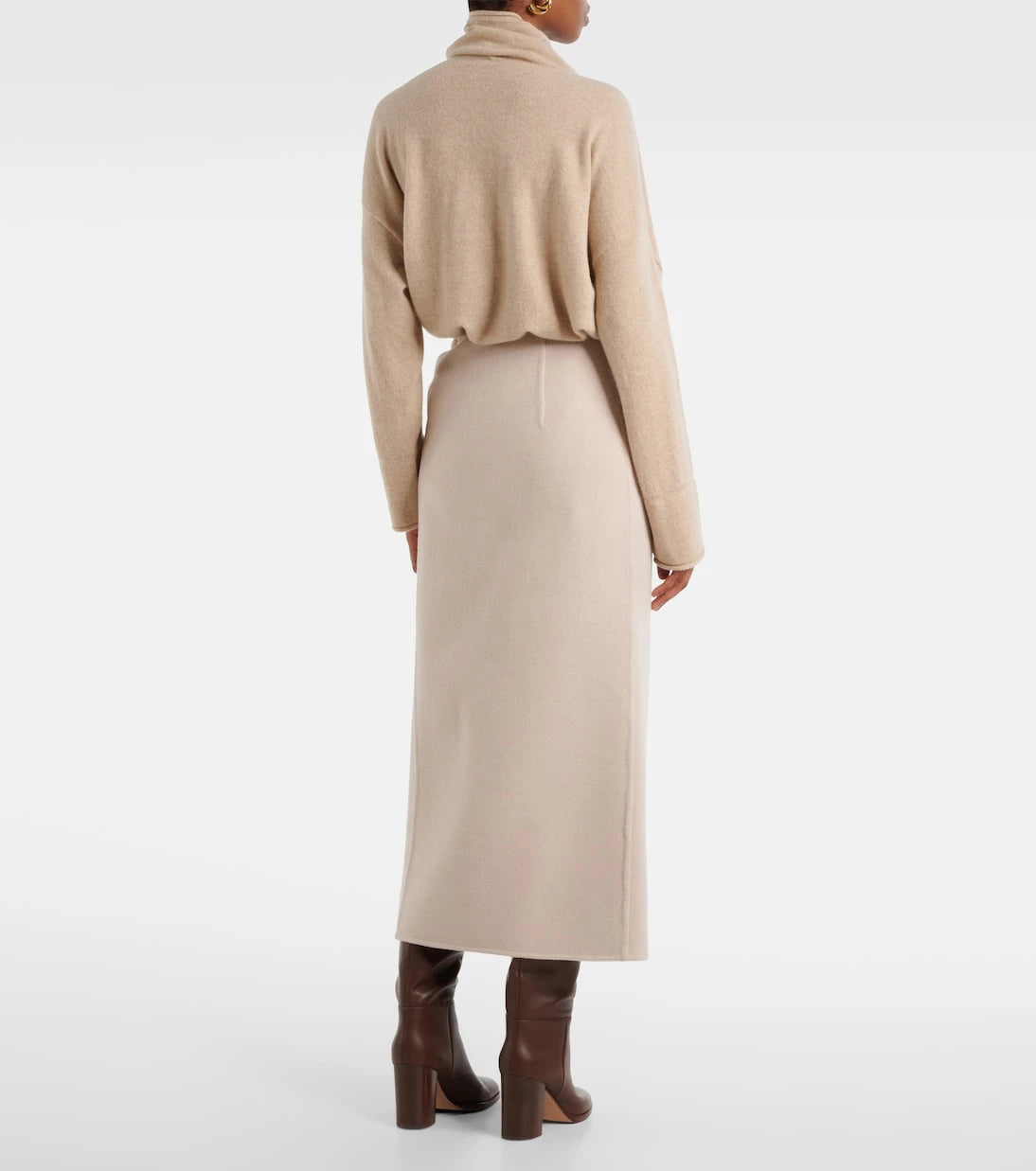 Max Mara - Zuppa wool and cashmere wrap skirt