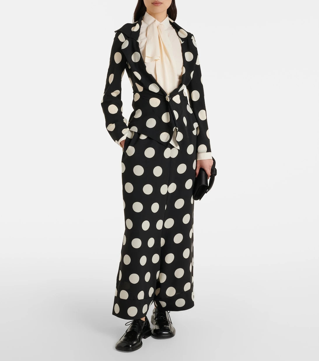 Junya Watanabe - Polka-dot georgette blazer