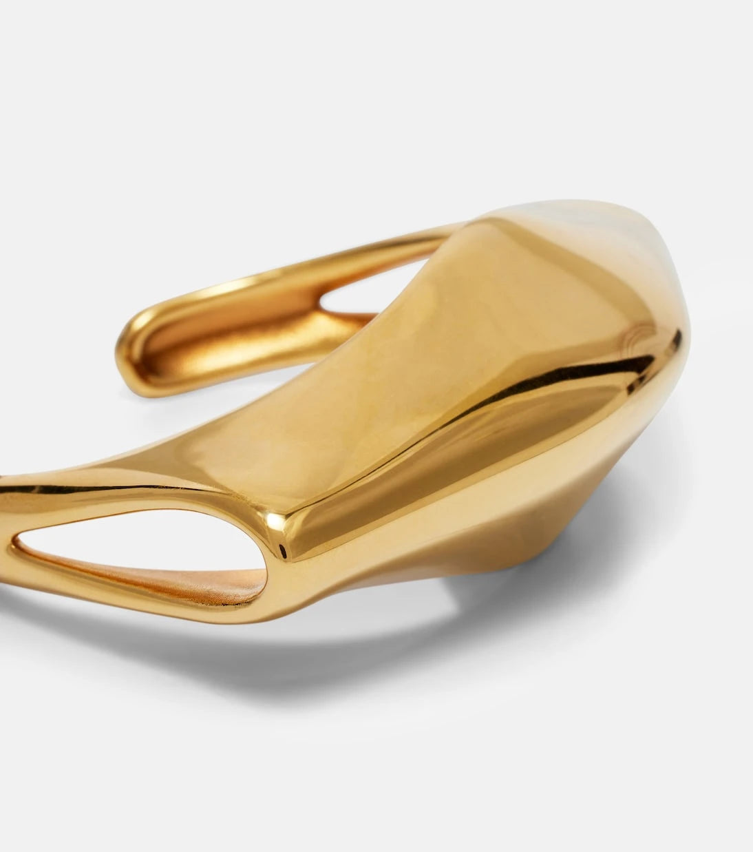 Khaite - Lotus 18kt gold-plated cuff bracelet