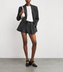 Sandro Paris Black Belted Pleated Shorts