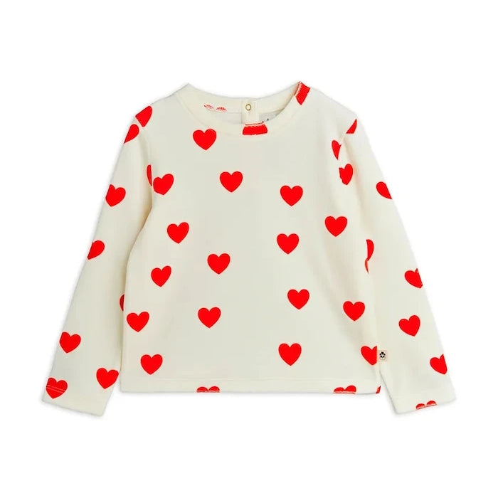Mini Rodini Hearts Uzun Kollu Çocuk Bluzu