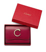 Red Calfskin Panthère de Cartier Mini Wallet