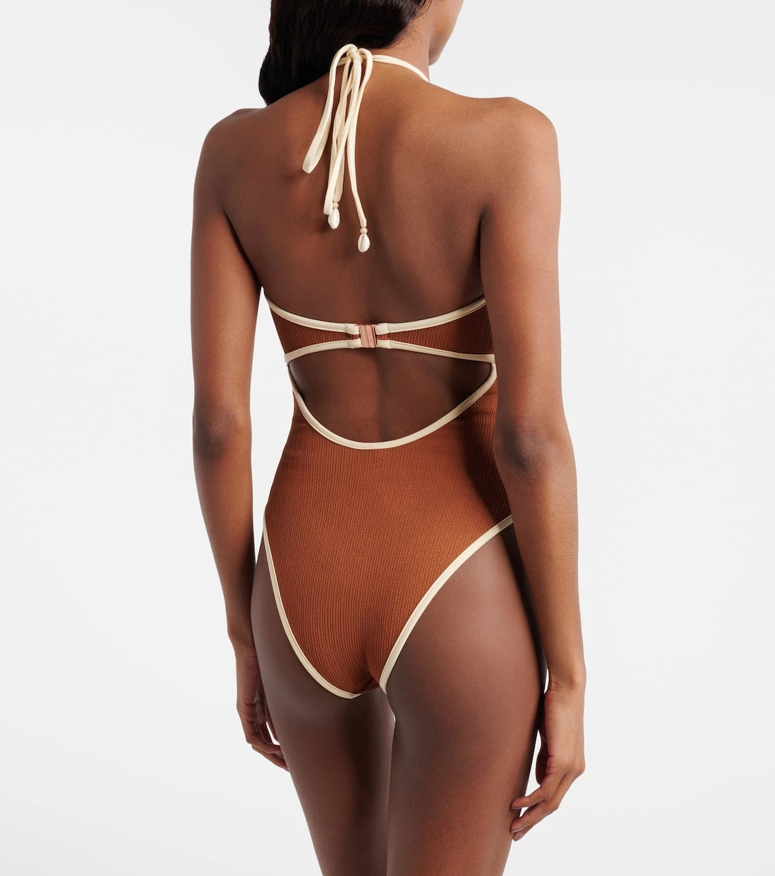 Johanna Ortiz - Cutout halterneck swimsuit
