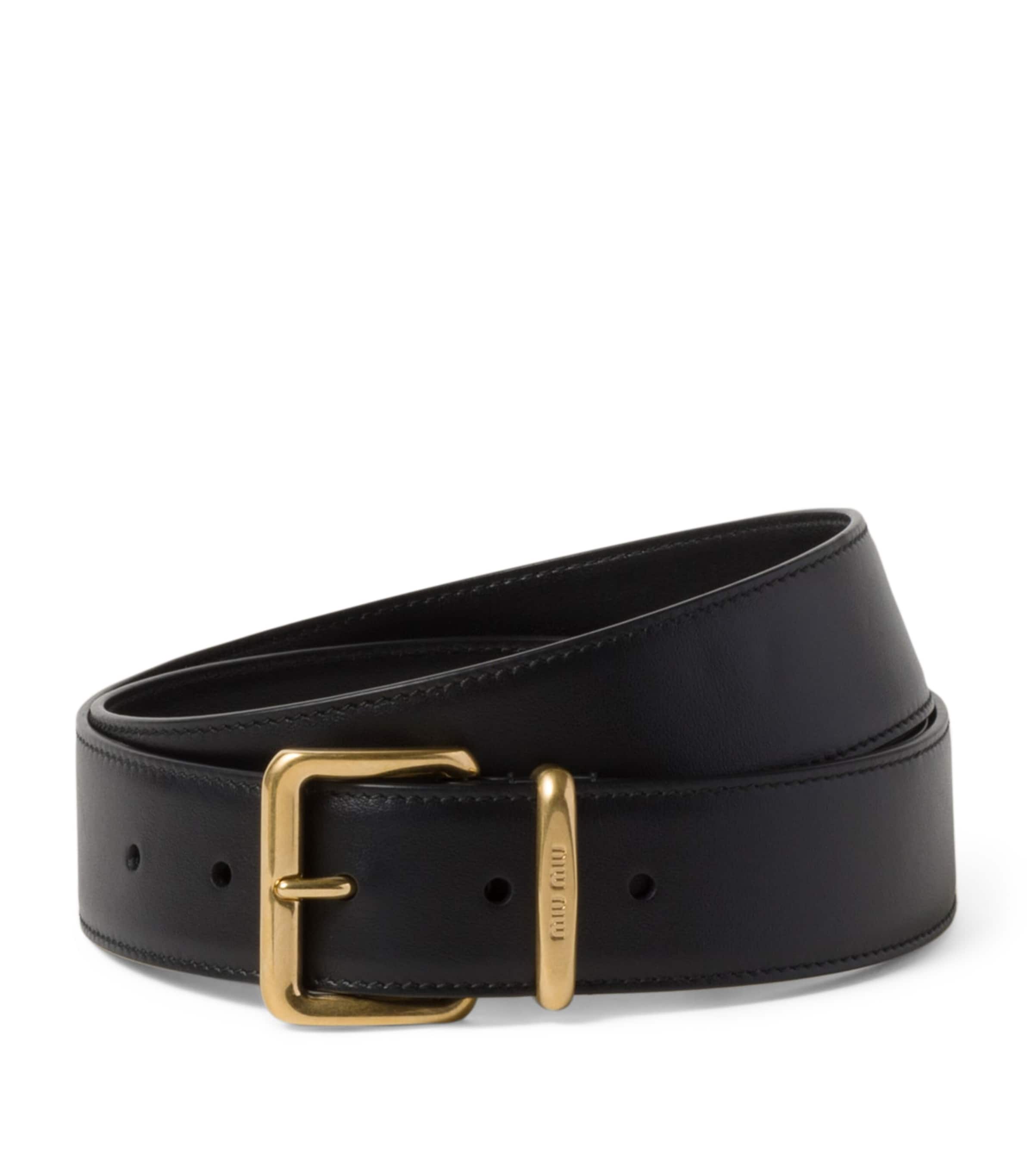 Black Leather Belt