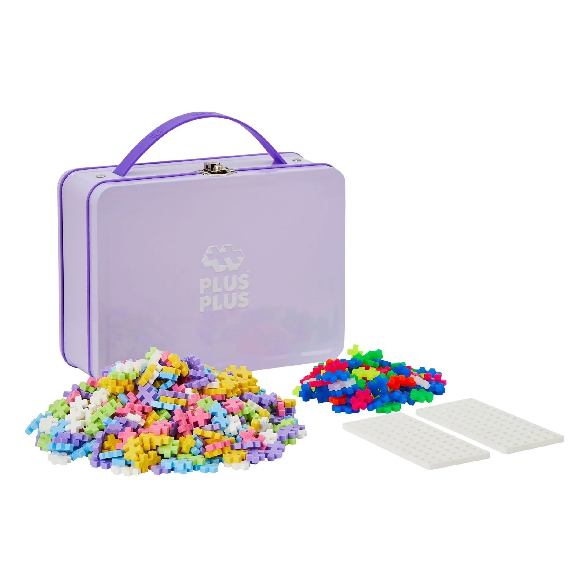 Plus-Plus - Pastel and Neon Valisette - 600 pieces