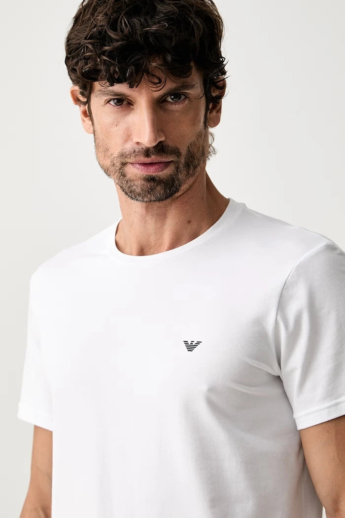 Emporio Armani Underwear Erkek Pamuk ve Elastan Ev Tişörtü 2'li