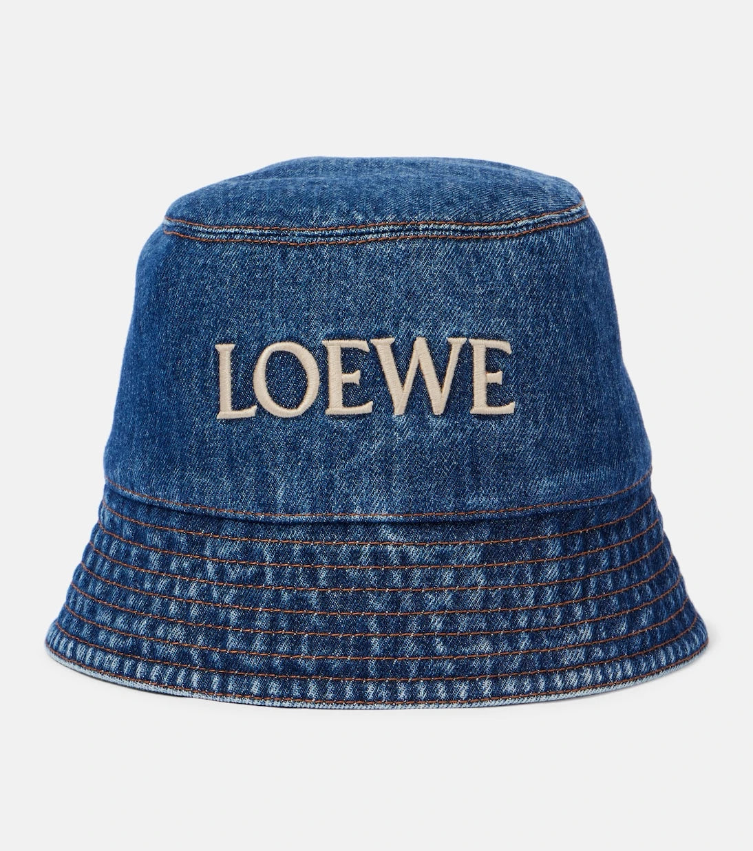 قبعة دلو من الدنيم بشعار Loewe - Paula's Ibiza