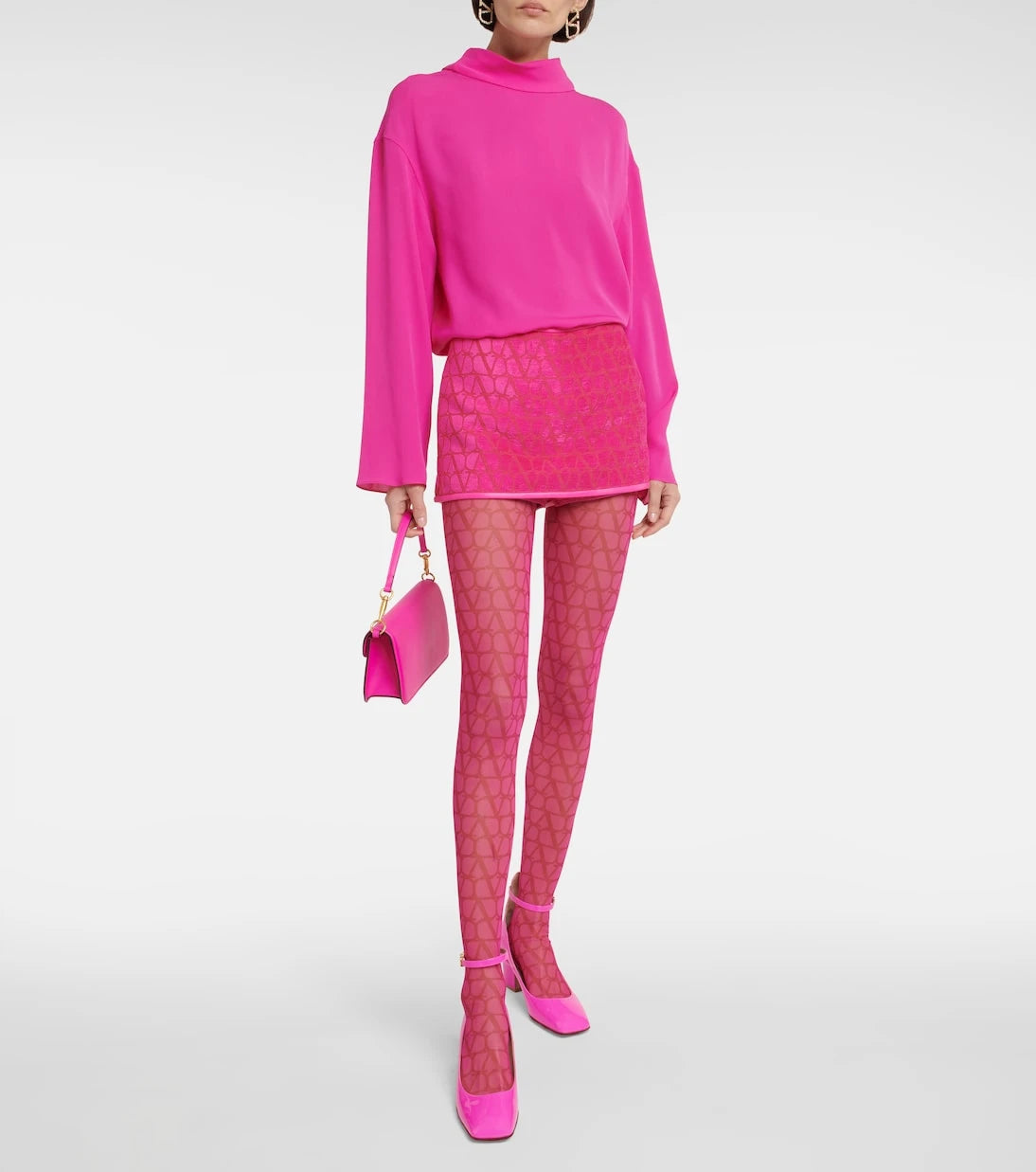Valentino - Toile Iconographe velvet miniskirt