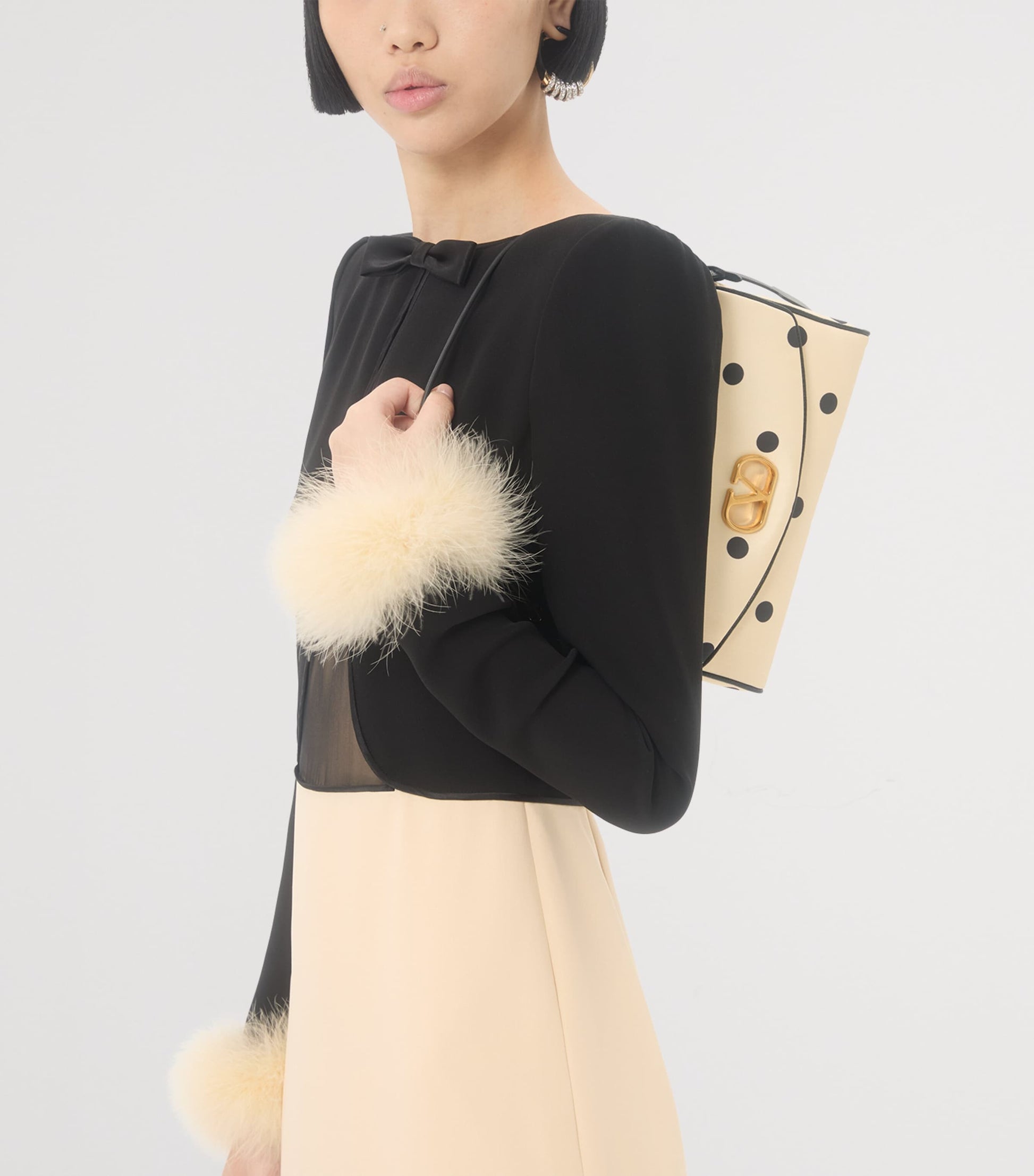 Small Polka-Dot DeVain Shoulder Bag