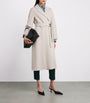 White Virgin Wool Wrap Coat