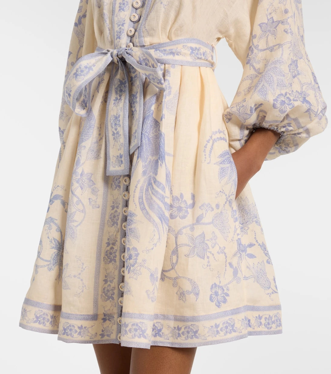 Zimmermann - Indra floral linen minidress