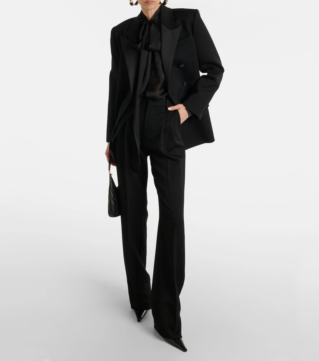 Saint Laurent - Bow-detail silk blouse