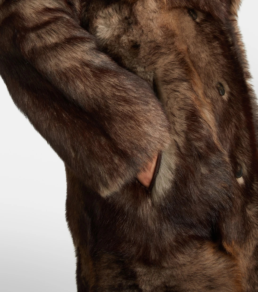 Yves Salomon - Reversible shearling and leather coat