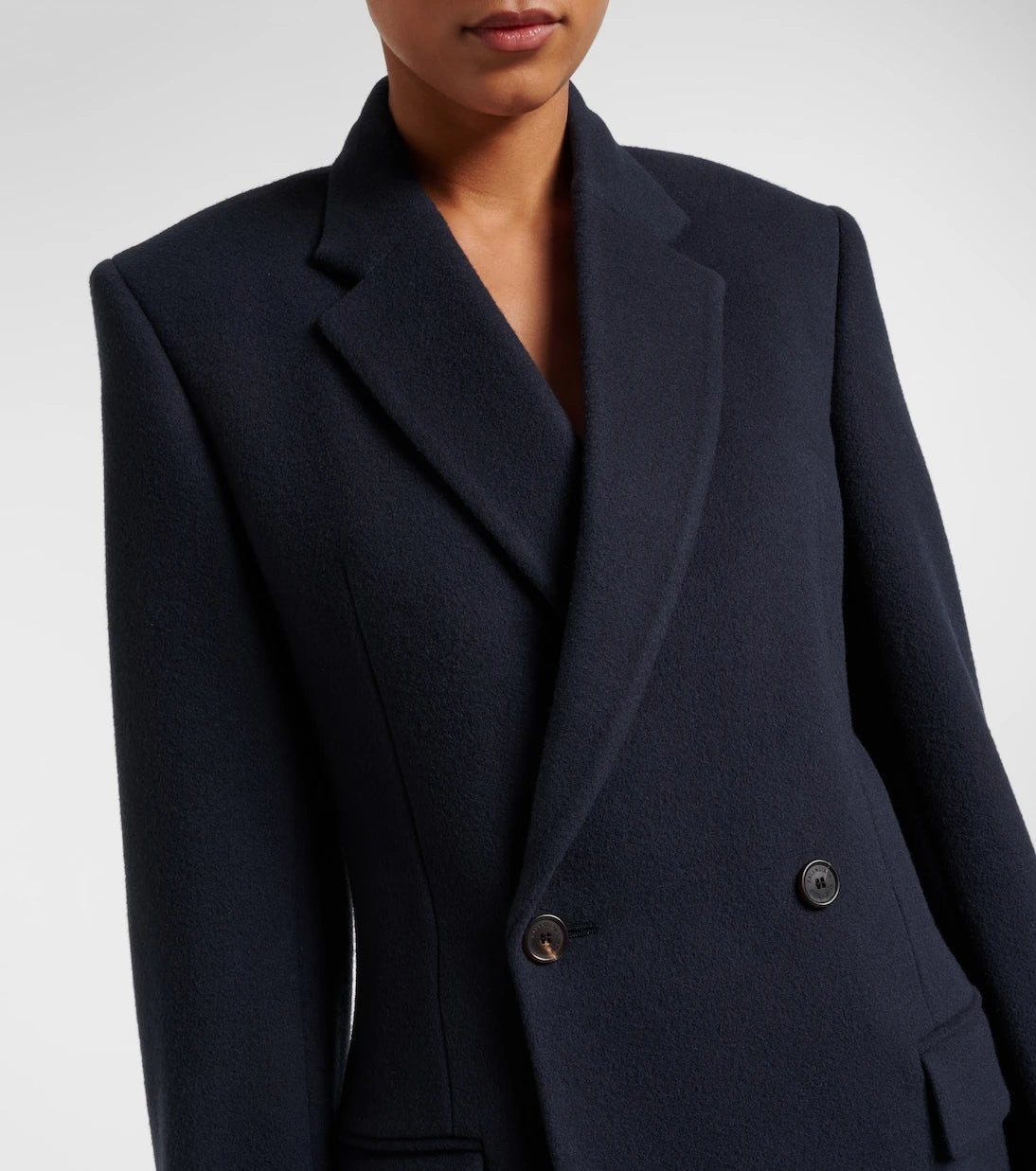 Balenciaga - Godet wool coat