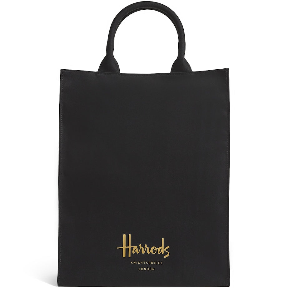 Black Medium Cotton Logo Tote Bag