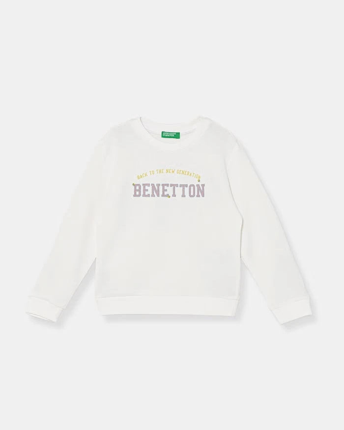 United Colors of Benetton çocuk pamuklu sweatshirt