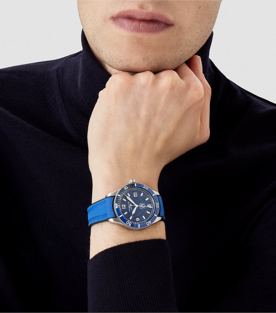 Stainless Steel 1858 Iced Sea Automatic Date Watch 41mm