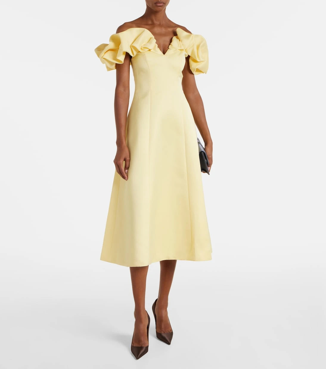 Leo Lin - Annie ruffled off-shoulder midi dress