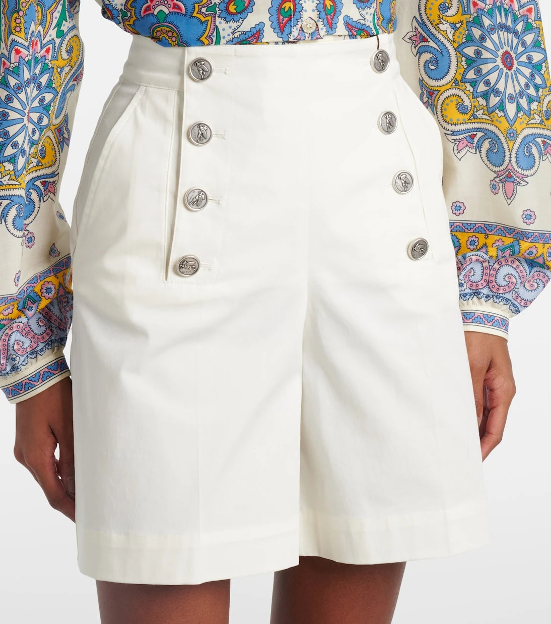 Etro - Cotton-blend shorts