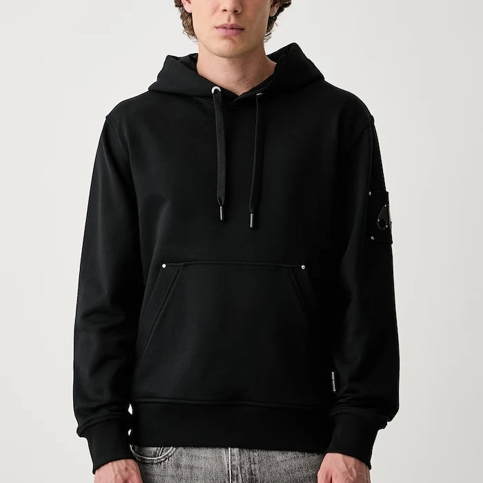 MOOSE KNUCKLES erkek pamuklu kapüşonlu sweatshirt