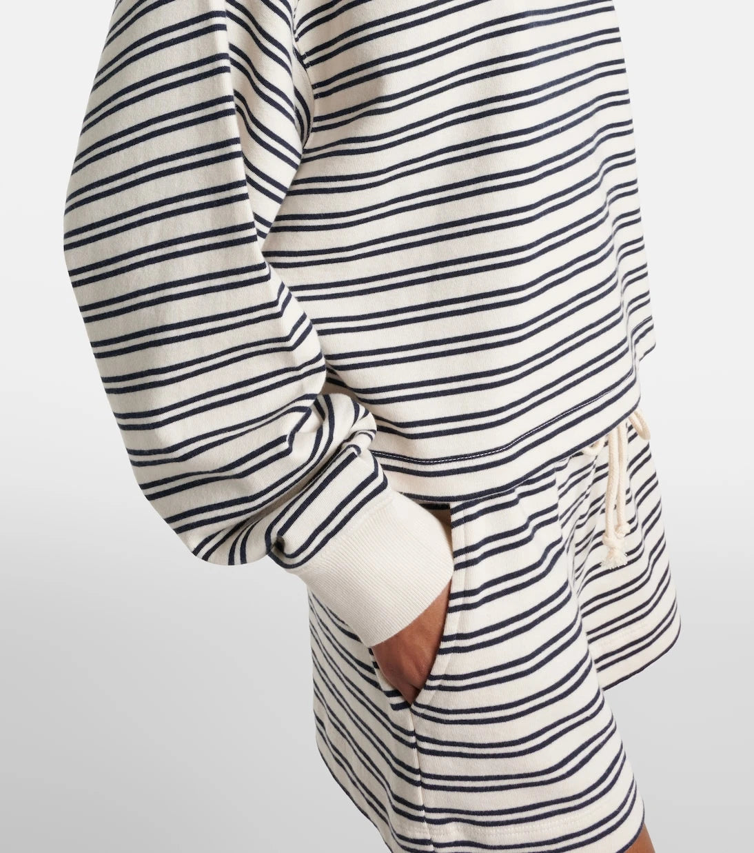 Velvet - Isabelle striped cotton jersey sweatshirt