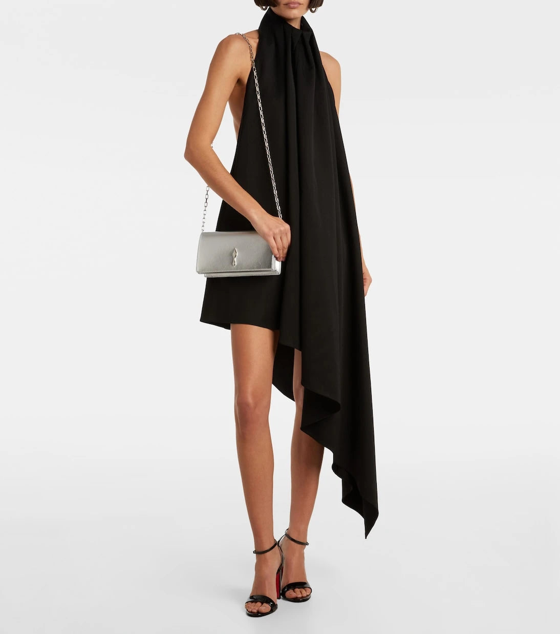 Christian Louboutin - Bettina metallic leather clutch