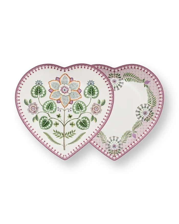 Pip Studio servis tabağı seti, porselenden, 21,5 cm