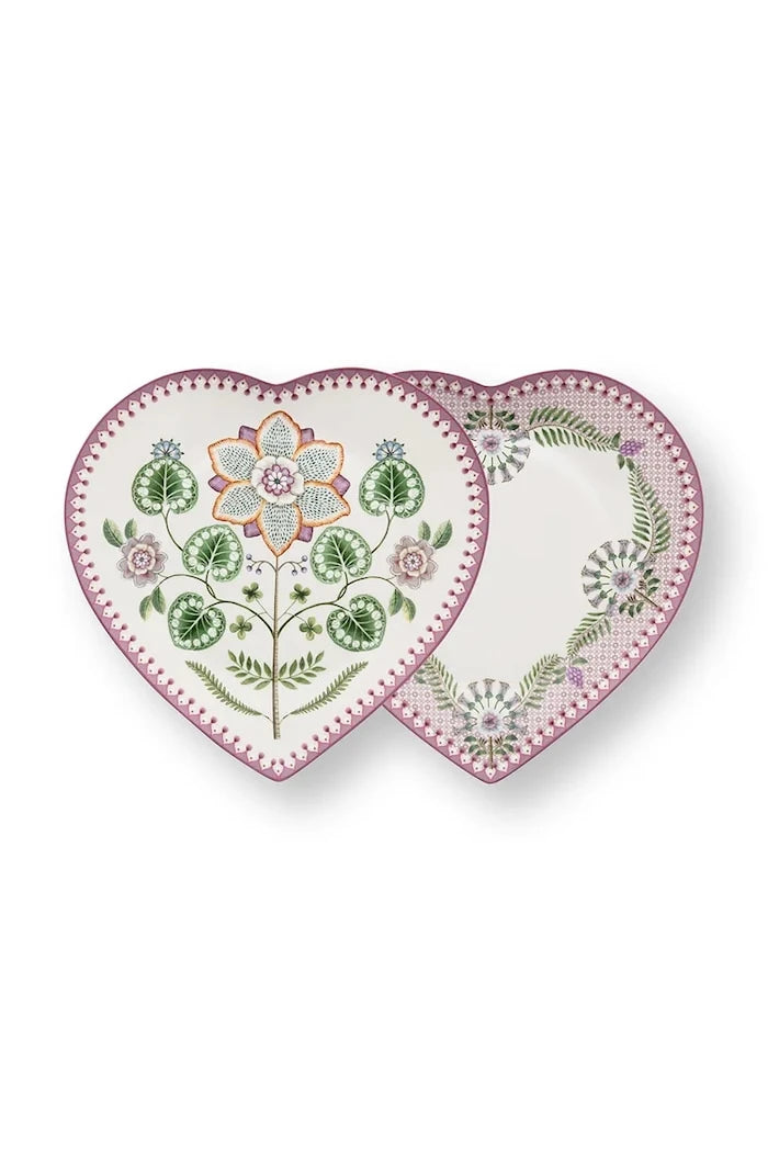 Pip Studio servis tabağı seti, porselenden, 21,5 cm