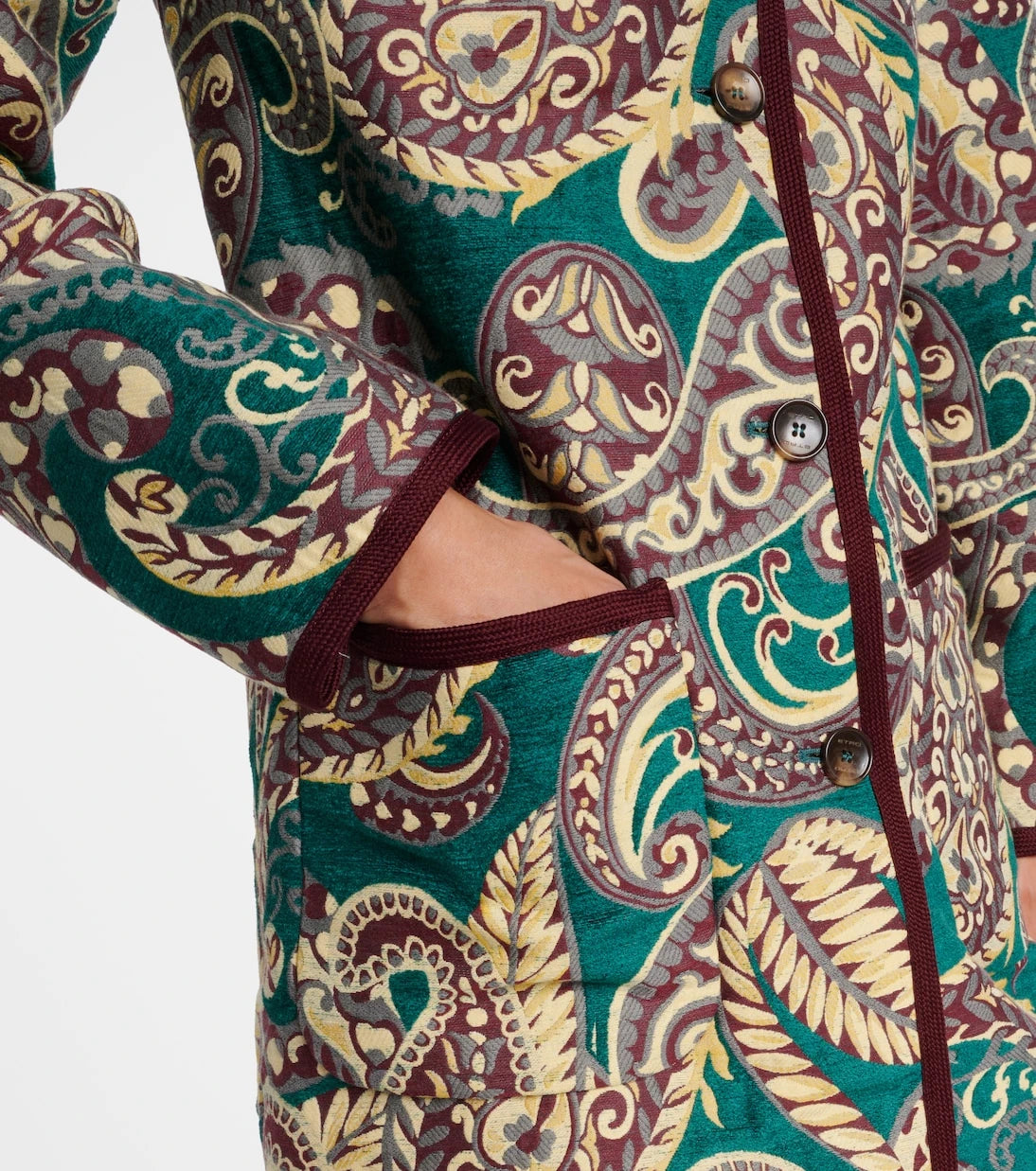 Etro - Reversible jacquard coat