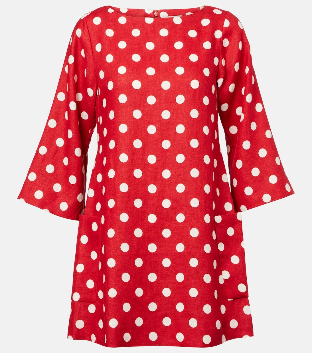 Posse - Nina polka-dot linen minidress