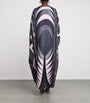 Pucci Black Silk Kaftan Maxi Dress
