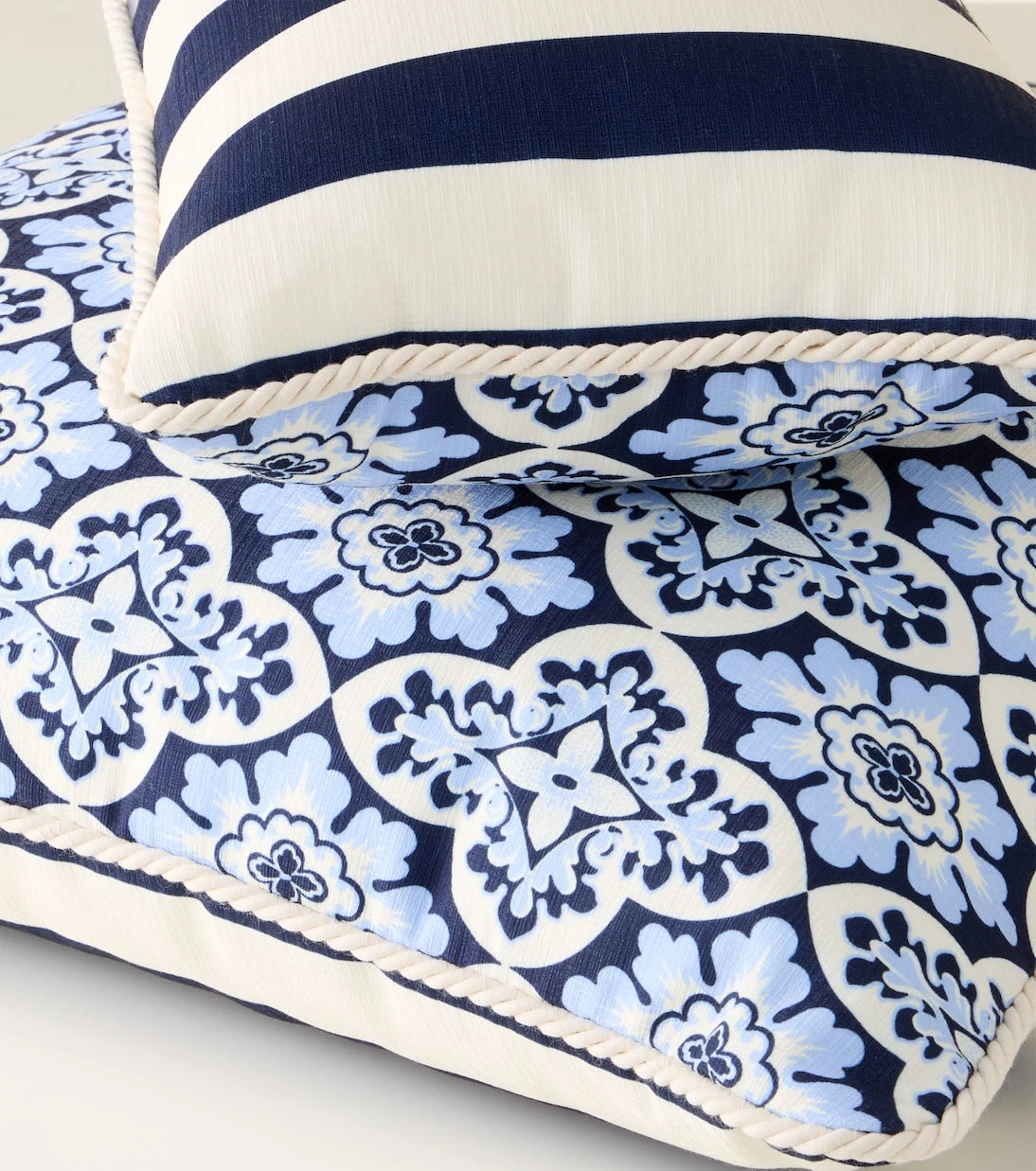 La DoubleJ - Palazzo Blue cotton cushion