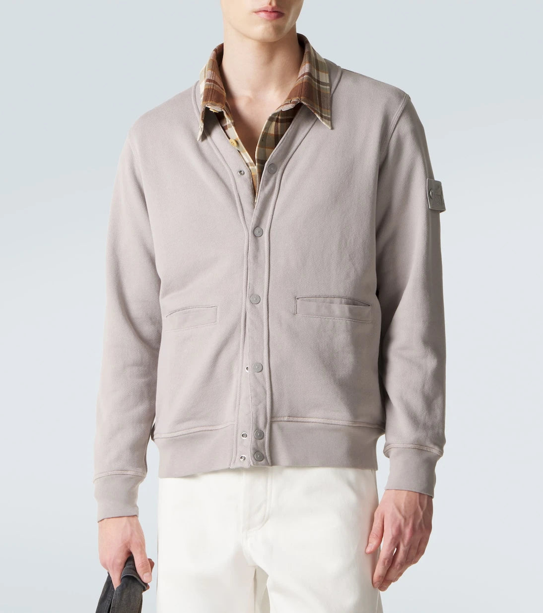 Stone Island - سترة قطنية كارديجان