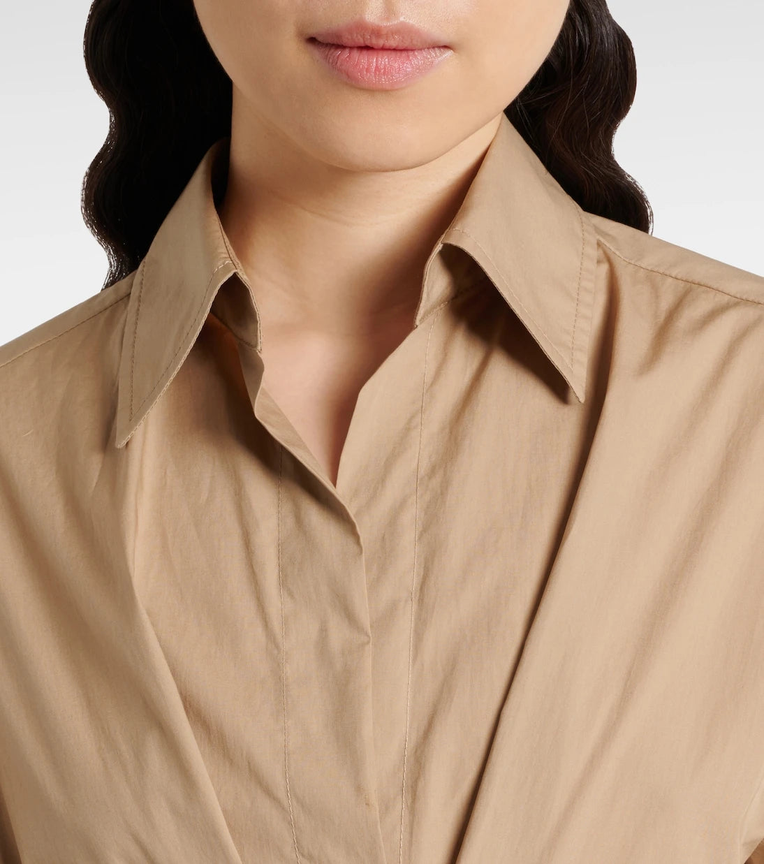 Brunello Cucinelli - Belted cotton shirt dress
