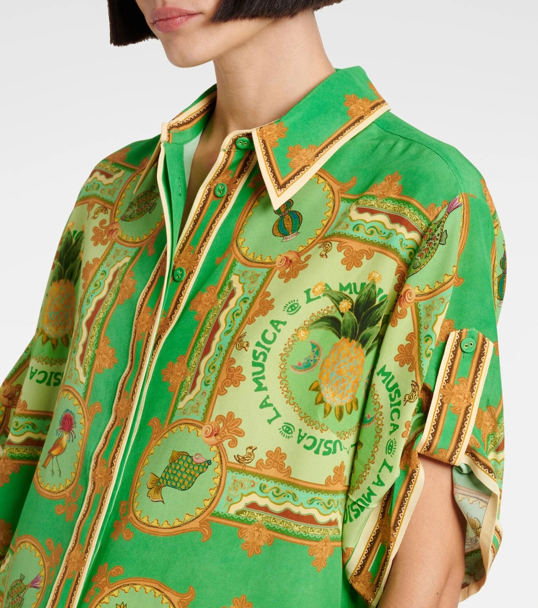 Alémais - La Musica printed silk shirt
